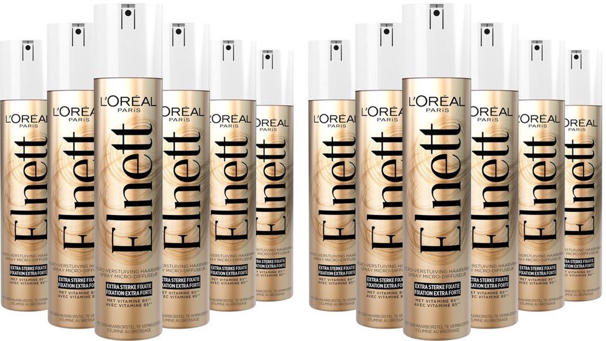 L'Oréal Elnett - Extra Sterke Fixatie Haarspray - 12 x 300 ml