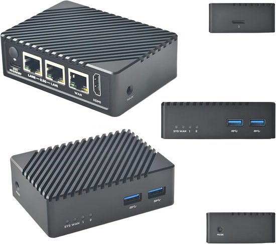 NanoPi R5S Mini-router met 4 GB RAM en 16 GB opslag - Ondersteuning van ...