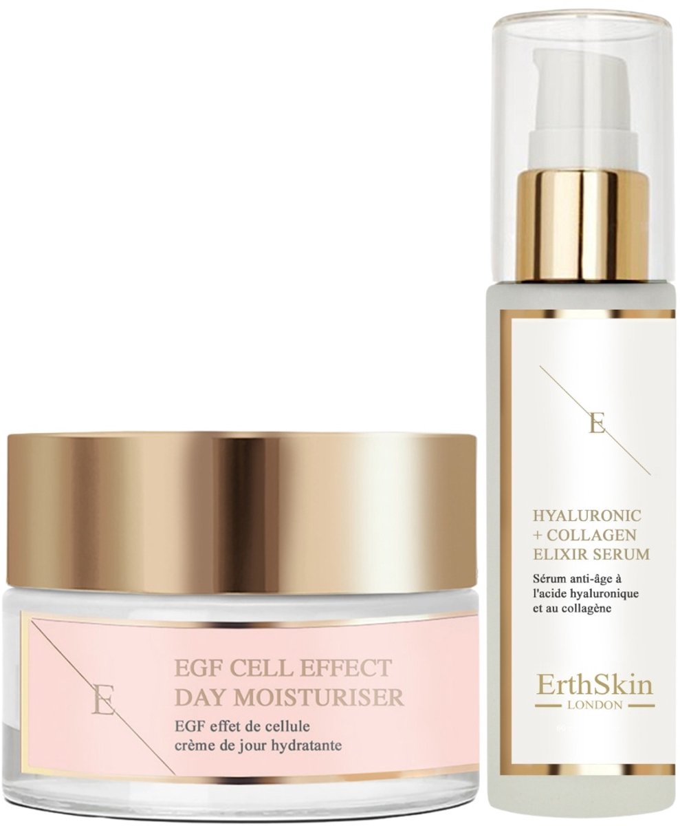 ErthSkin London EGF Dagcrème + Hyaluron & Collageen Serum