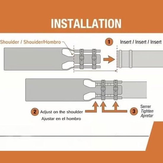 Bladblazer booster - Luchtstroombooster voor bladblazers - Turbine mondstuk met verlengde luchtstroomversneller - Krachtige bladruimer voor gazon en oprit (1 stuk, oranje kleur) van Merkloos	 — afbeelding 5