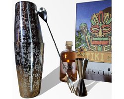 Chefs Cuisine Tiki cocktailset met shaker en bekers