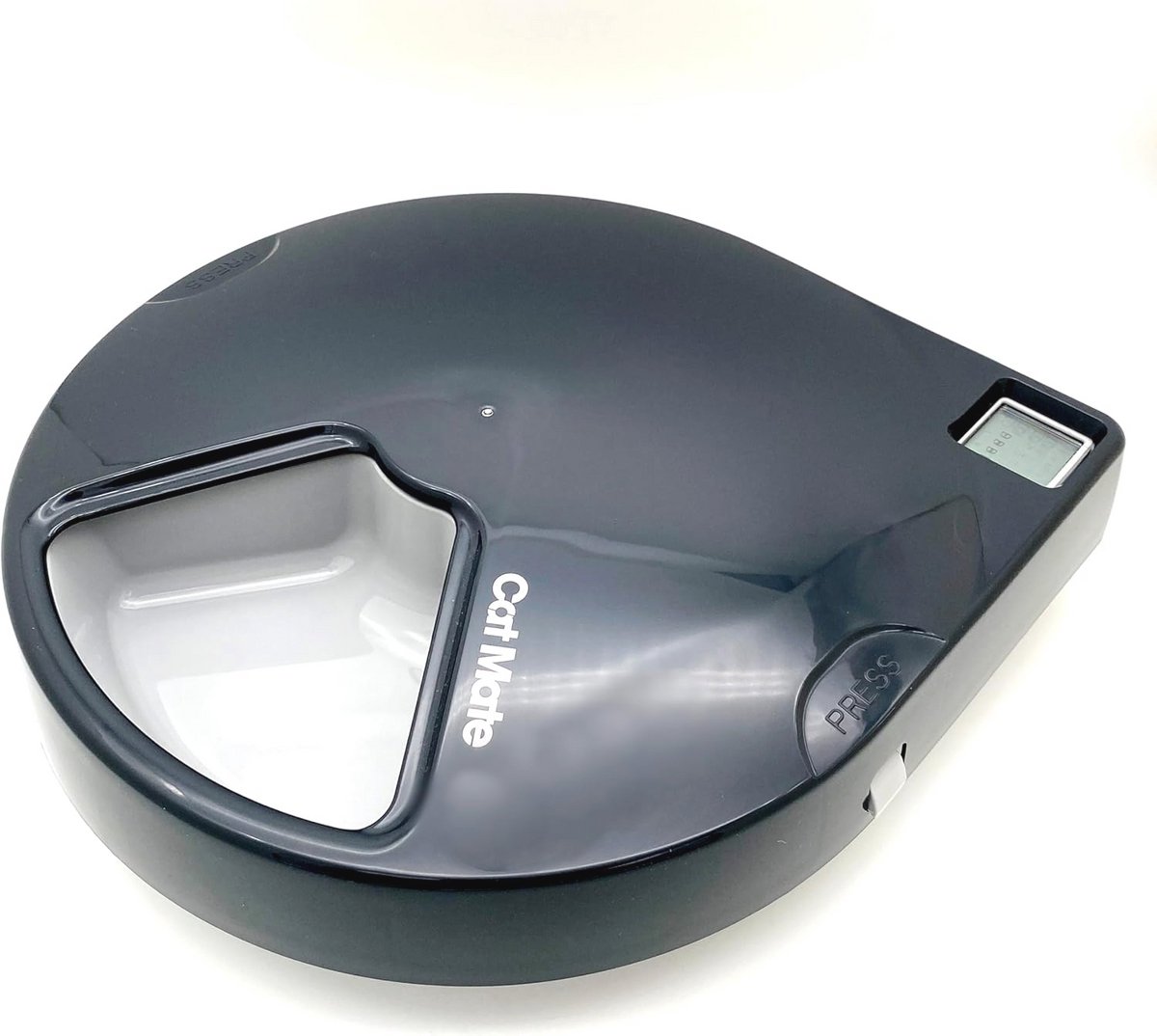 Automatische voerbak met digitale timer voor katten en kleine honden, 5 maaltijden en 330 g per compartiment, ideaal voor nat en droog voedsel