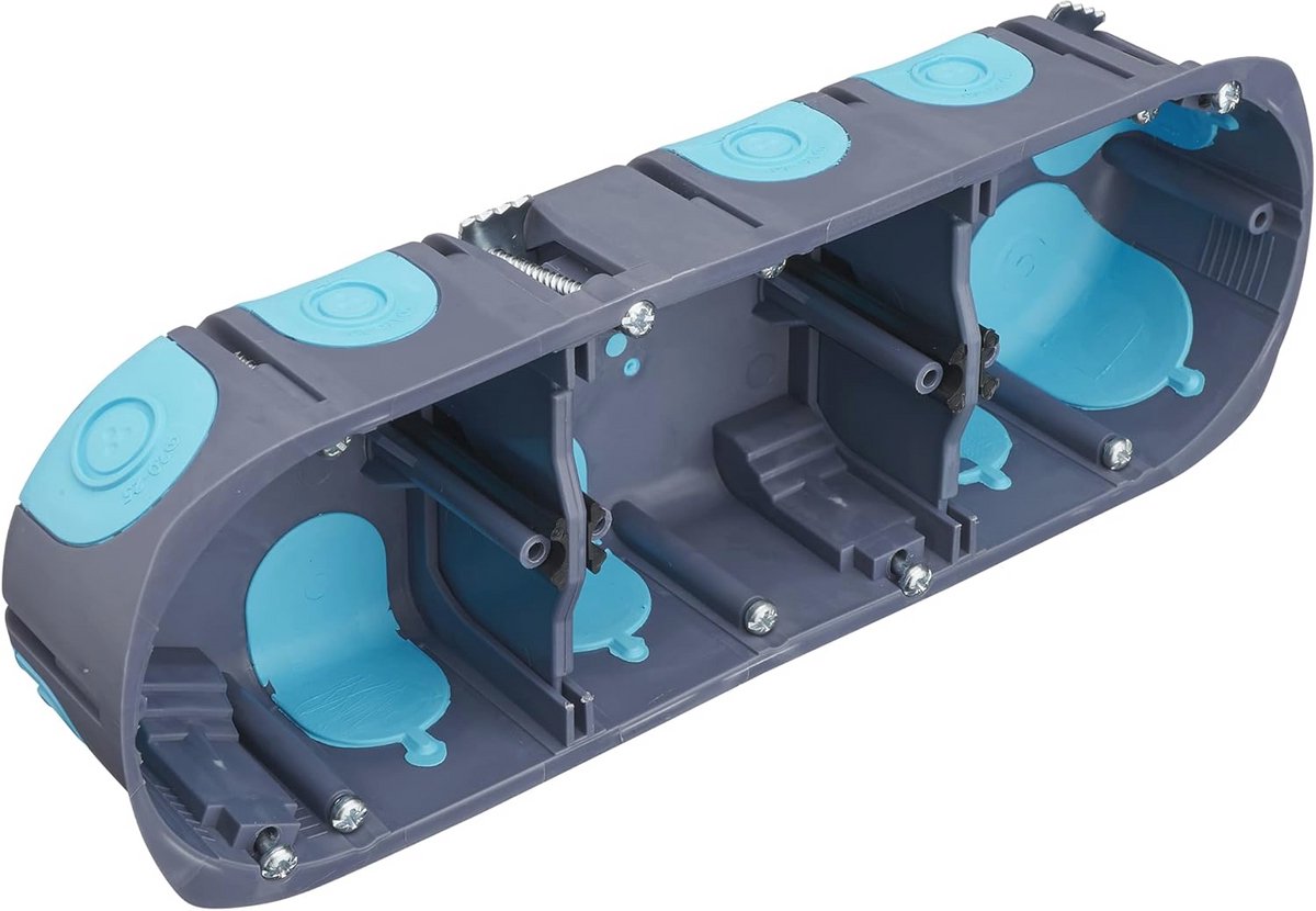 Waterdichte aansluitdoos voor buiten - Elektrische aansluitdoos met 3 posities, diameter 67 mm, diepte 40 mm