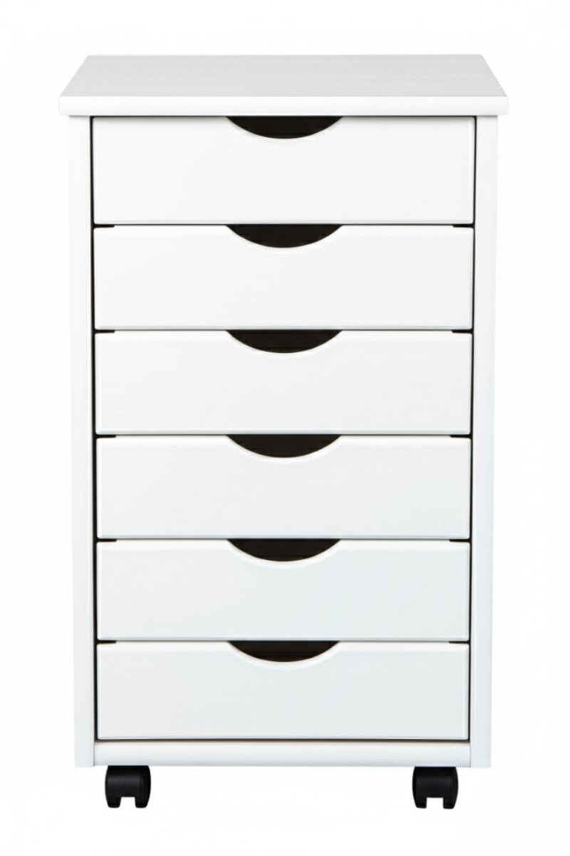 White-Label® Ladenkastje - Ladeblok Bureau Organizer - Archiefkast -Wit