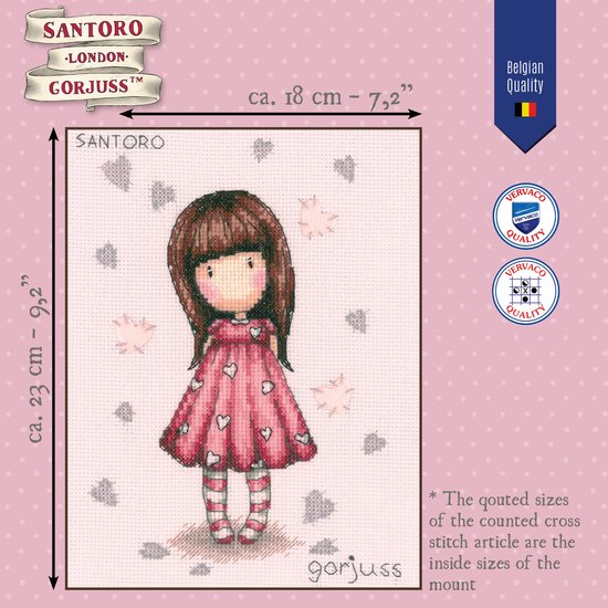 Kit de comptage Kit Gorjuss Little love - Vervaco - PN-0187909