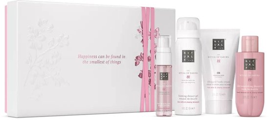 Rituals - Geschenkset voor Vrouwen - 4 Producten - Douchegel 50 ml + Bodycrème 70 ml + Douche olie 75 ml + Mist for Hair and Body 20 ml - Giftset Vrouw - Cadeaudoos - Geschenkdoos - Doucheschuim - Shower Gel - Sakura
