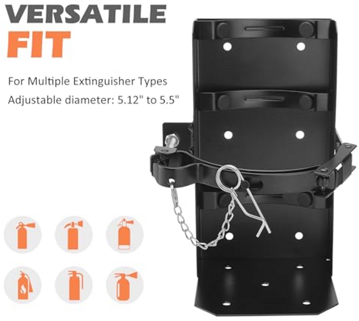 Montagebeugel voor 4,5 kg droog/5 lbs CO2 brandblusser - Voor voertuig, boot, huis en garage