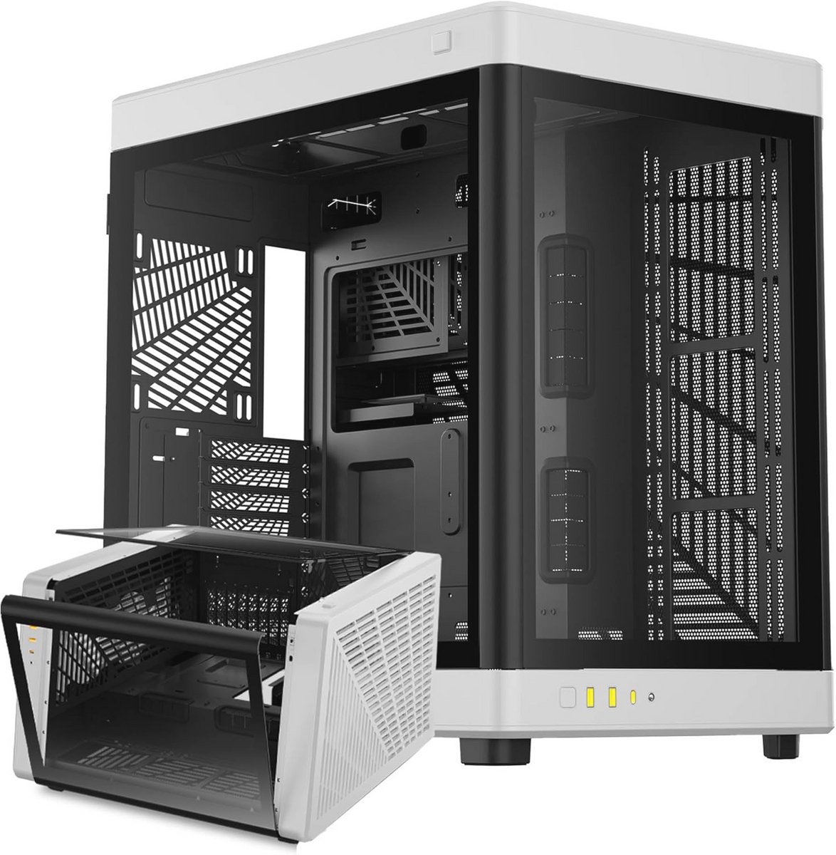 Gaming PC Behuizing met Dubbele Oriëntatie en Gehard Glas