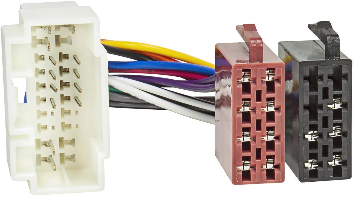 Radio-adapterkabel Compatibel met Honda, Suzuki, Fiat, Opel en Nissan - 16-pins ISO-standaard