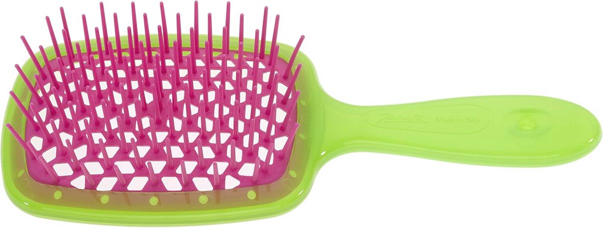 Ontwarrende Borstel voor Lichaam - Groen met Fuchsia Zee-egel