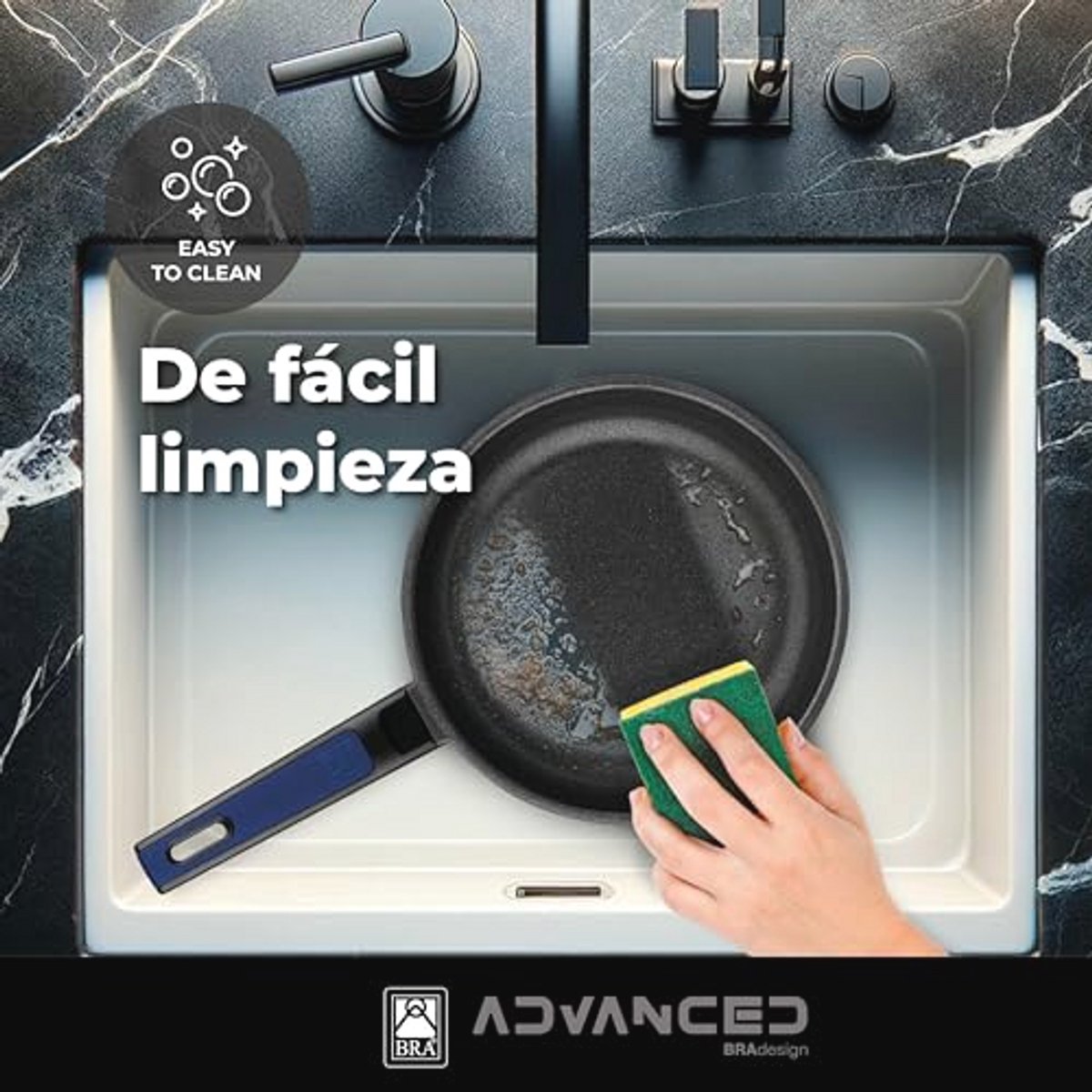 Geavanceerde braadpan van 18 cm - Gietaluminium met antiaanbaklaag - Inductie geschikt