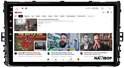 Autoradio Navibop affiche YouTube avec les vidéos : "THE BATTLE FOR YAMPOL HAS BEGUN", "NATO de facto WAR", "Charlie Kirk et la mort de modéré".