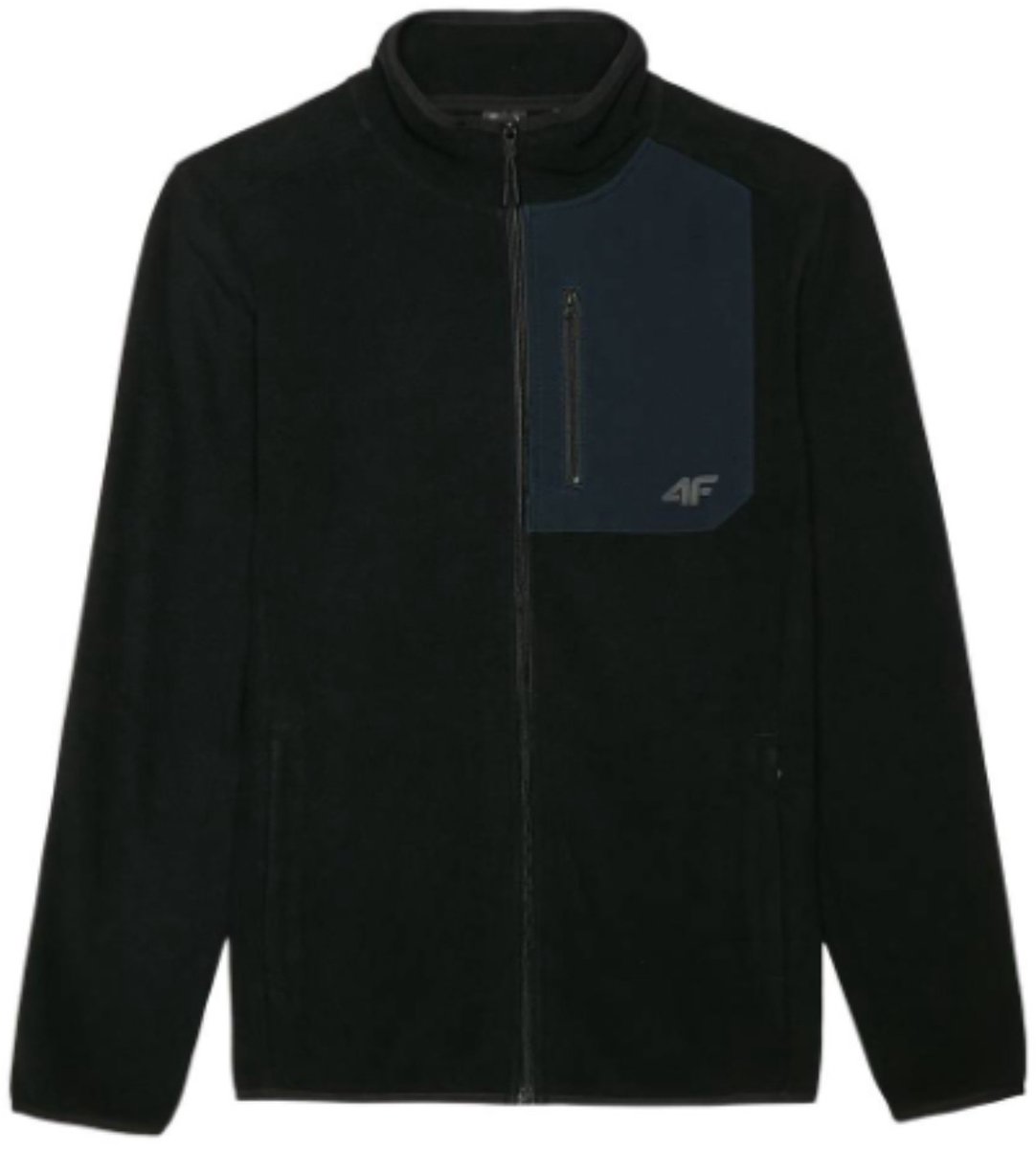 Heren Fleece met Kraag 4F Comfort Fit Model WAW24TFLEM250-20S 2XL Veelkleurig
