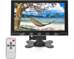 10.1 inch Mini Monitor met Raspberry Pi Display - Draagbaar en Veelzijdig met HDMI, VGA, AV, BNC en USB aansluiting - Ingebouwde Luidsprekers voor Auto, PC en TV