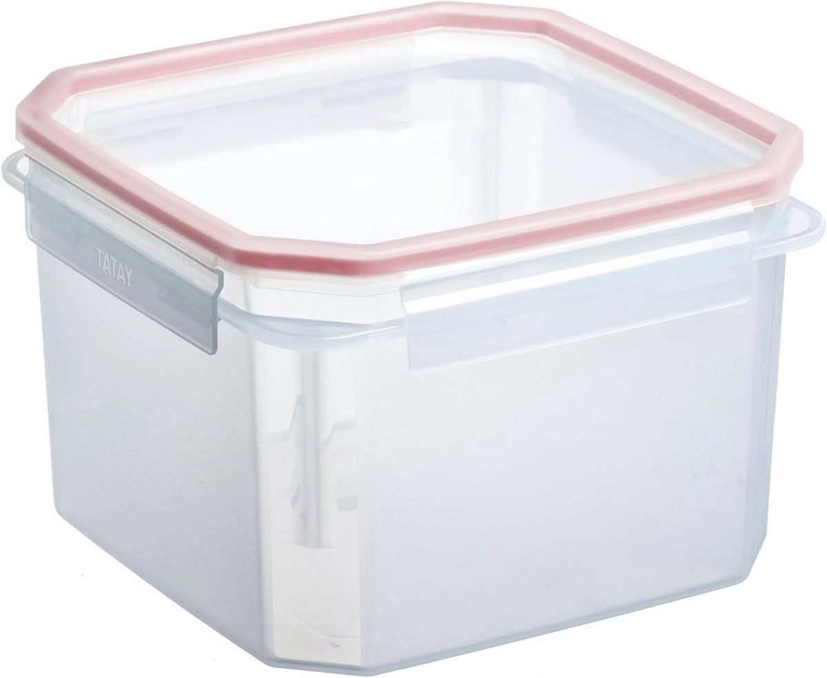 Vierkante voedselcontainer met Kliksluiting, 2.9 L, Groene kleur