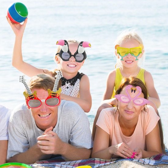Lache Party Zonnebrillen Set van 9 - Ideaal voor Feestjes, Huwelijk en Carnavals — afbeelding 2