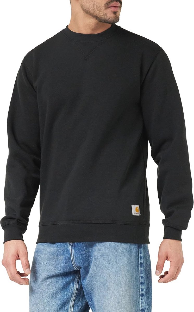 Heren Sweatshirt met Losse Pasvorm - Middelzware Ronde Hals