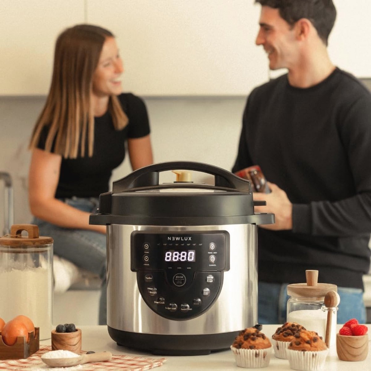 Programmeerbare Elektrische Slowcooker 6L - Multifunctionele - afbeelding 2