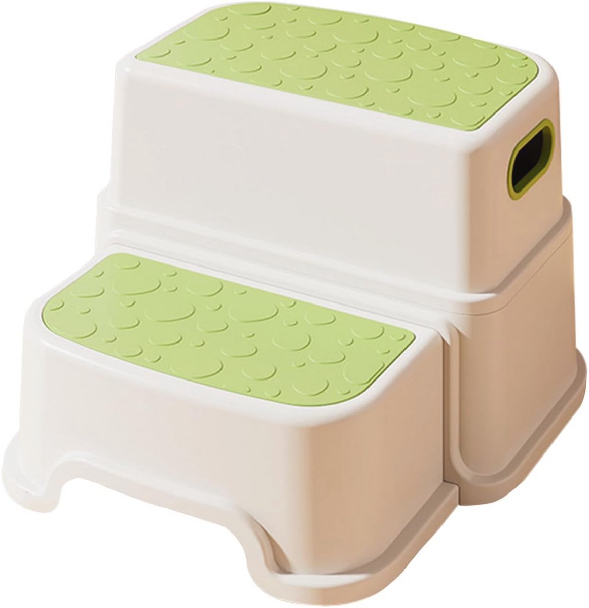Opstapkruk voor kinderen met 2 treden - Multifunctionele en antislip kruk voor badkamer en toilet