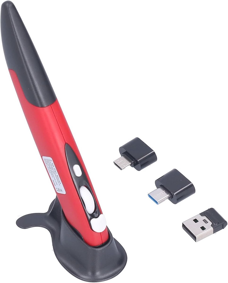 Draadloze Ergonomische Optische Penmuis met Verstelbare DPI voor Laptop en Computer