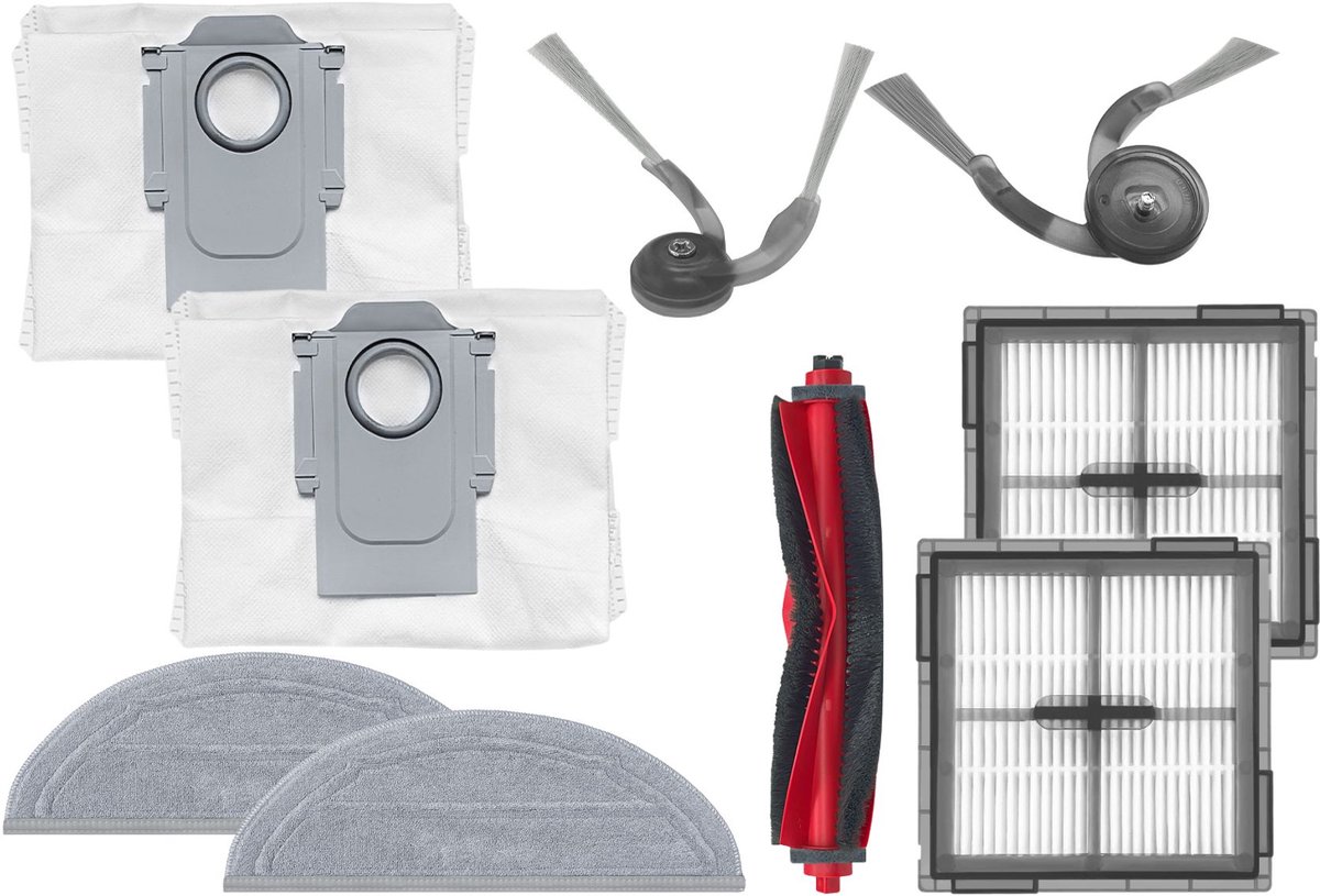 Replacements® set met vervangende onderdelen geschikt voor Roborock Q10 Series (Q10 X5 / Q10 X5+ / Q10 PF / Q10 PF+ / Q10 P / Q10 P+)