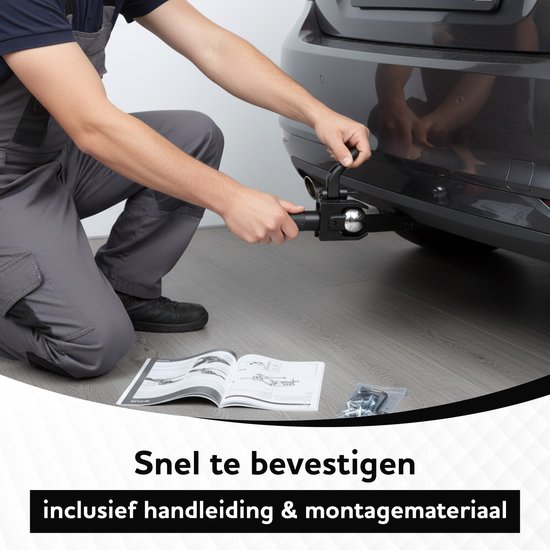 Outbee Fietsendrager - Fietsendrager electrische fietsen 2 - Fietsendrager trekhaak - Met Kentekenplaathouder - Zwart van Outbee — afbeelding 2