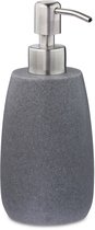 Zeepdispenser - 2 stuks - grijs - 0,3 l - met pomp