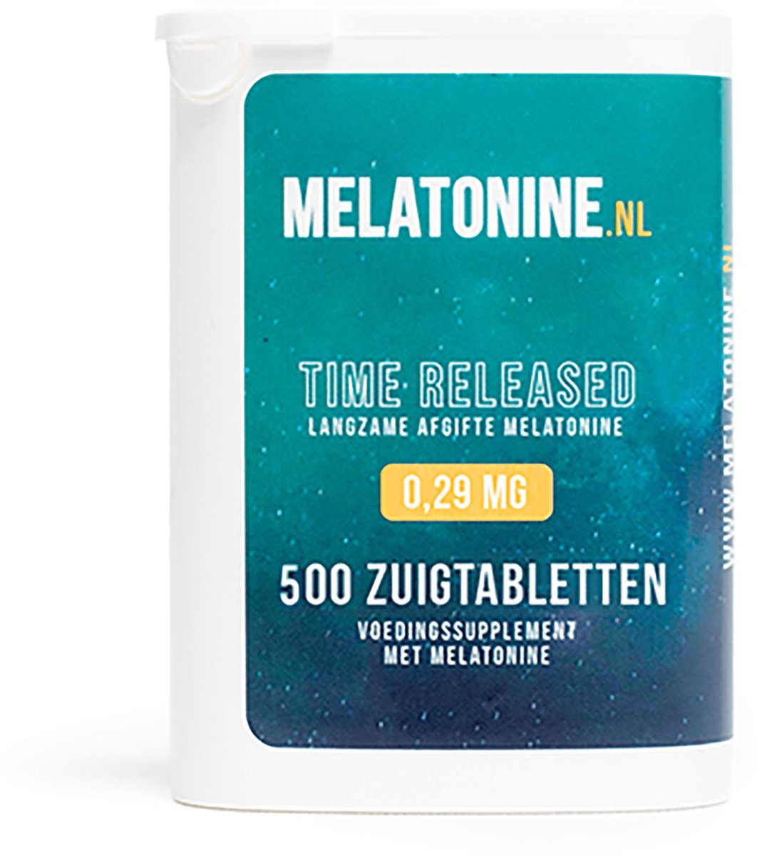 Bol.com Melatonine.nl - Melatonine 0,29 mg Time Released - 500 tabletten - Melatonine Time Released Supplementen - vegan - voedi... aanbieding