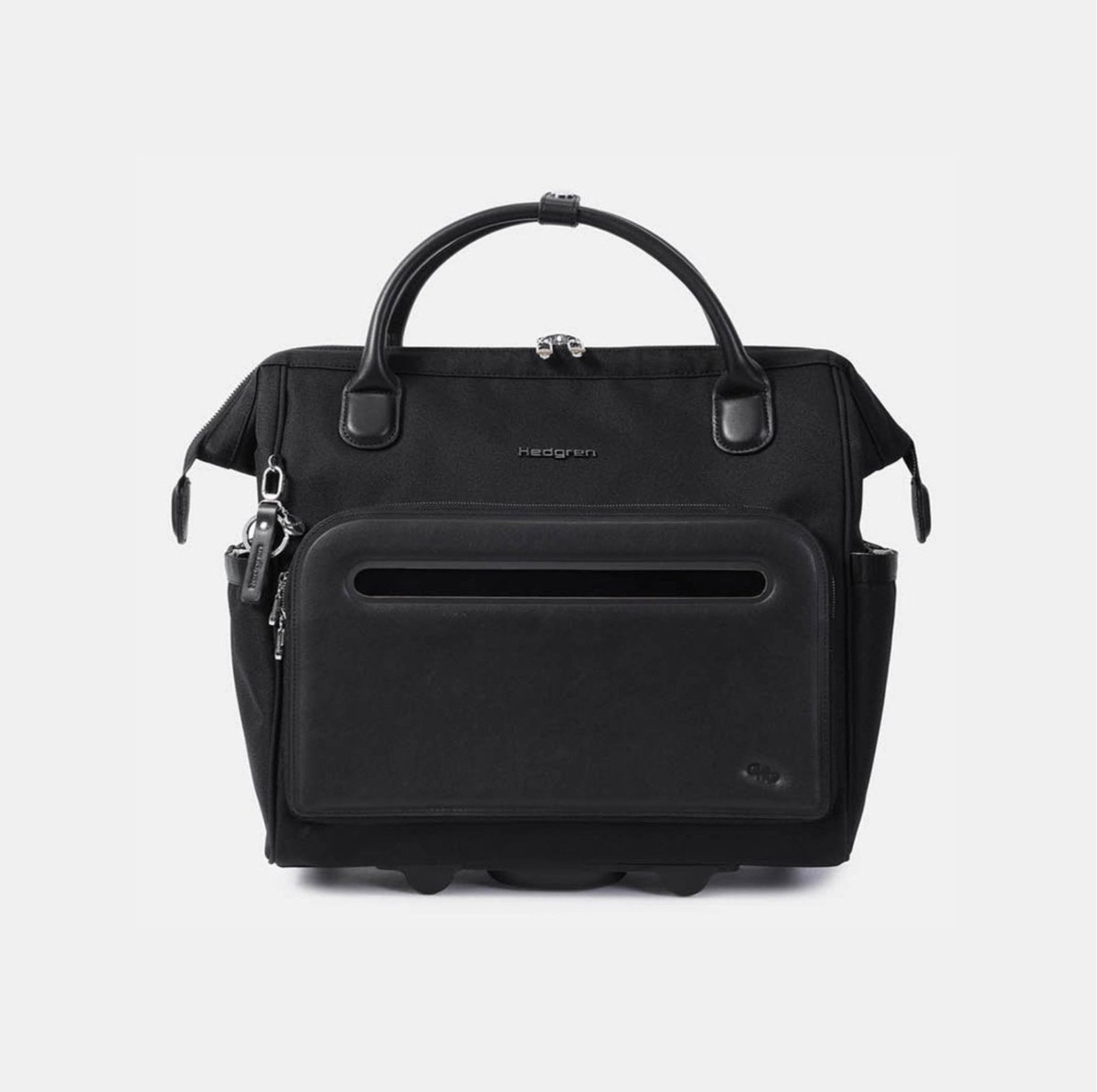 Hedgren VENTI Laptoptas op wielen 15,6 inch met RFID-bescherming – Waterafstotend – Gerecycled materiaal – Zwart
