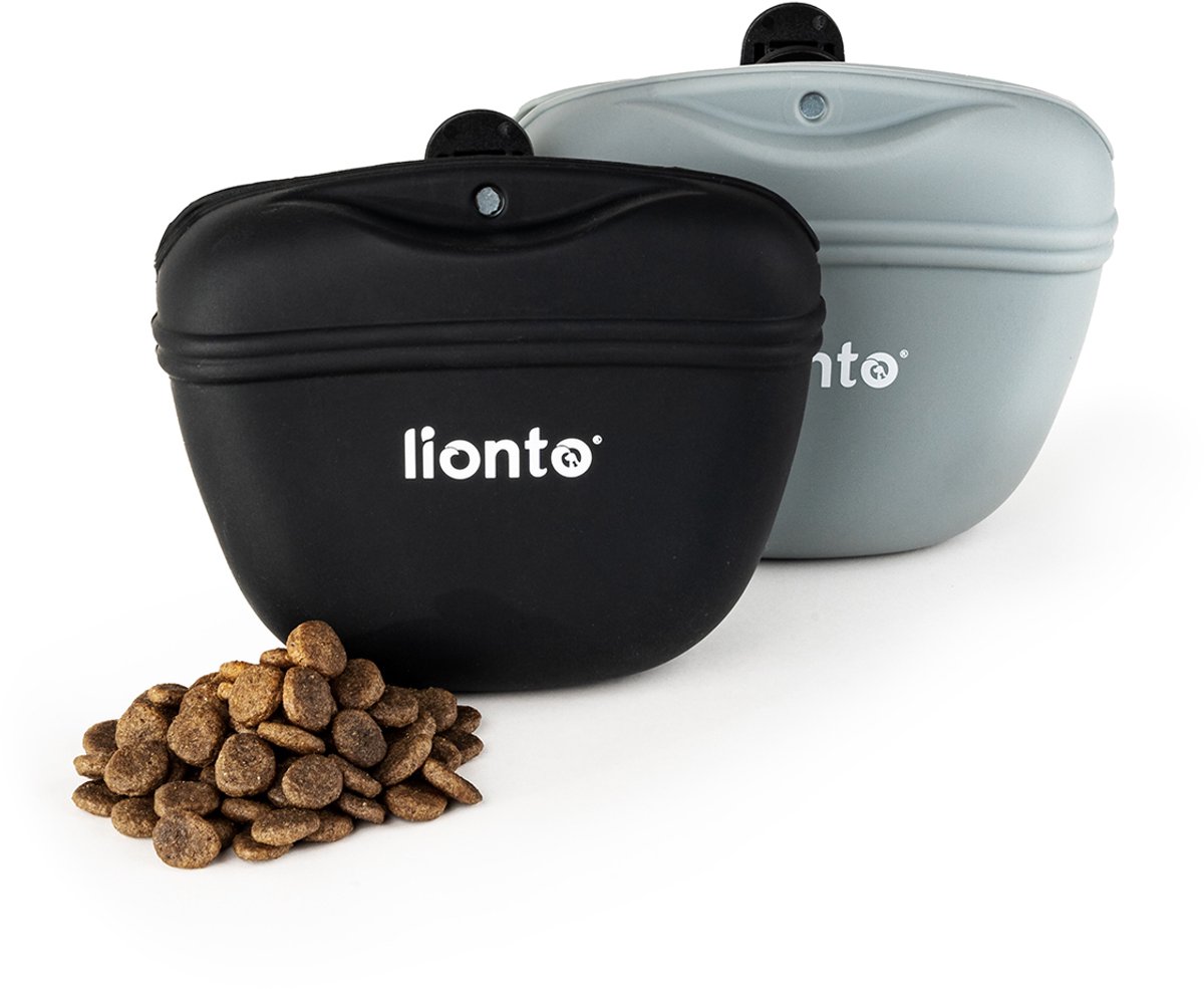 lionto hondensnack tas 2-pack, flexibel, veilig & makkelijk te reinigen