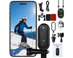 Mini Action camera - Recorder - 4K HD sportcamera - Videocamera - 120° Groothoeklens - 4K Bodycamera met magnetische lanyard-achterclip - 360° clip - Handsfree POV-camcorder met montageaccessoires voor fietsen, motorrijden, huisdieren uitlaten