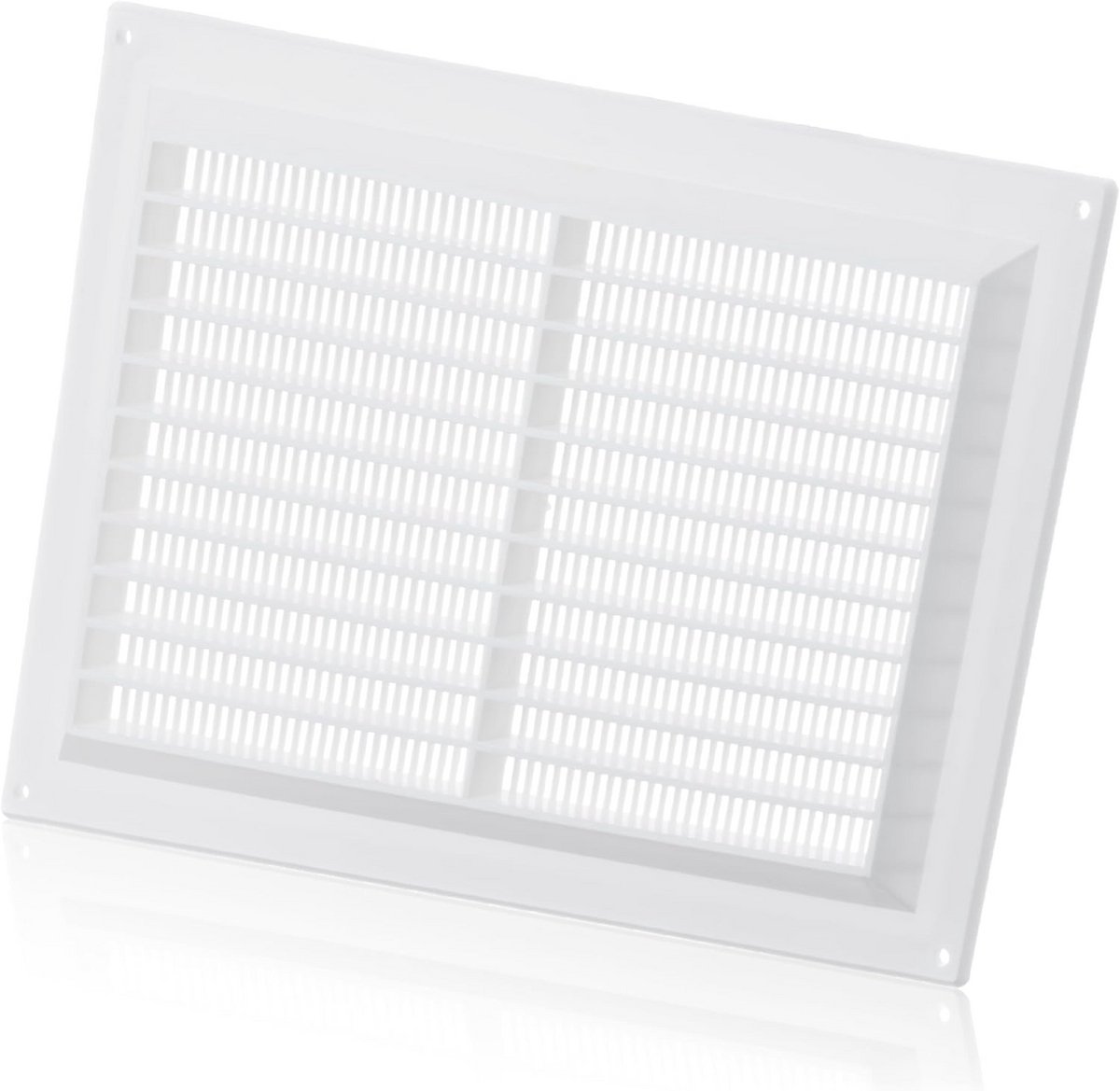 Ventilatierooster 250x170mm met Anti-insectengaas - Witte Ventilatieroosterafdekking voor Optimale Luchtstroom