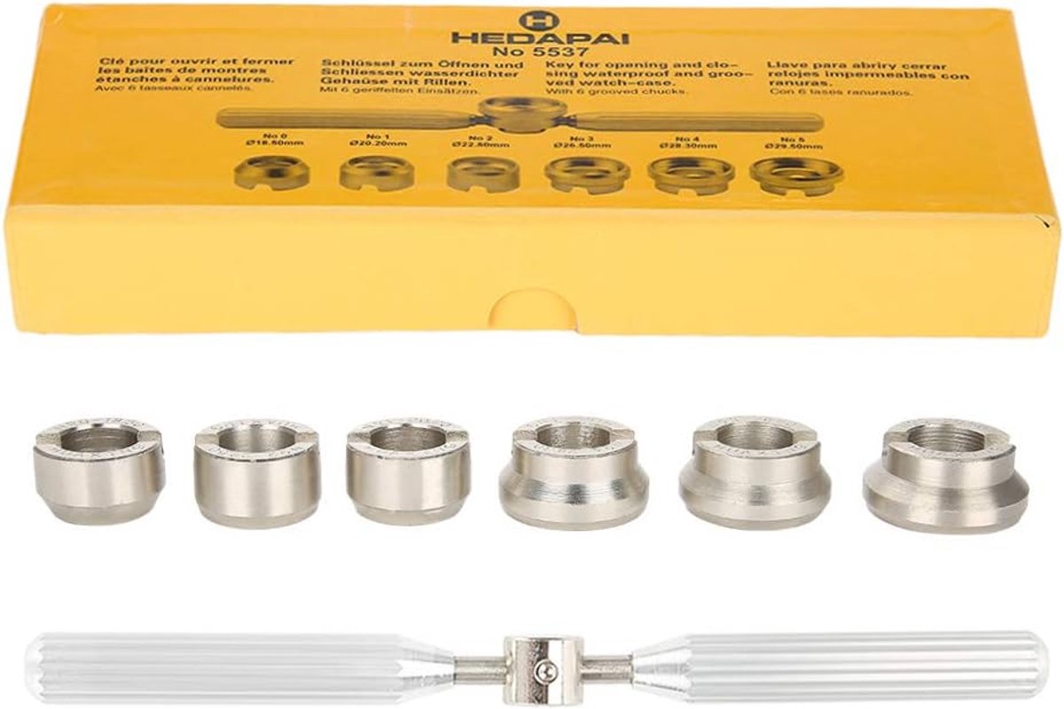 Watch Case Cover - Steel Wristwatch Case Remover - Watch Repair Tool - Battery Change Opener - Watch Battery Opener - Watch Tool Set voor Watch Enthusiasts - Professionele Horlogemakers - Horloge Reparatie Experts