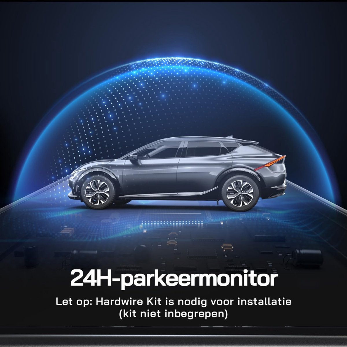 RVV® Dashcam Voor en Achter - Autocamera - Dashcamera - Nachtzicht - Zwart- 8cm x 4cm x5cm – foto 2