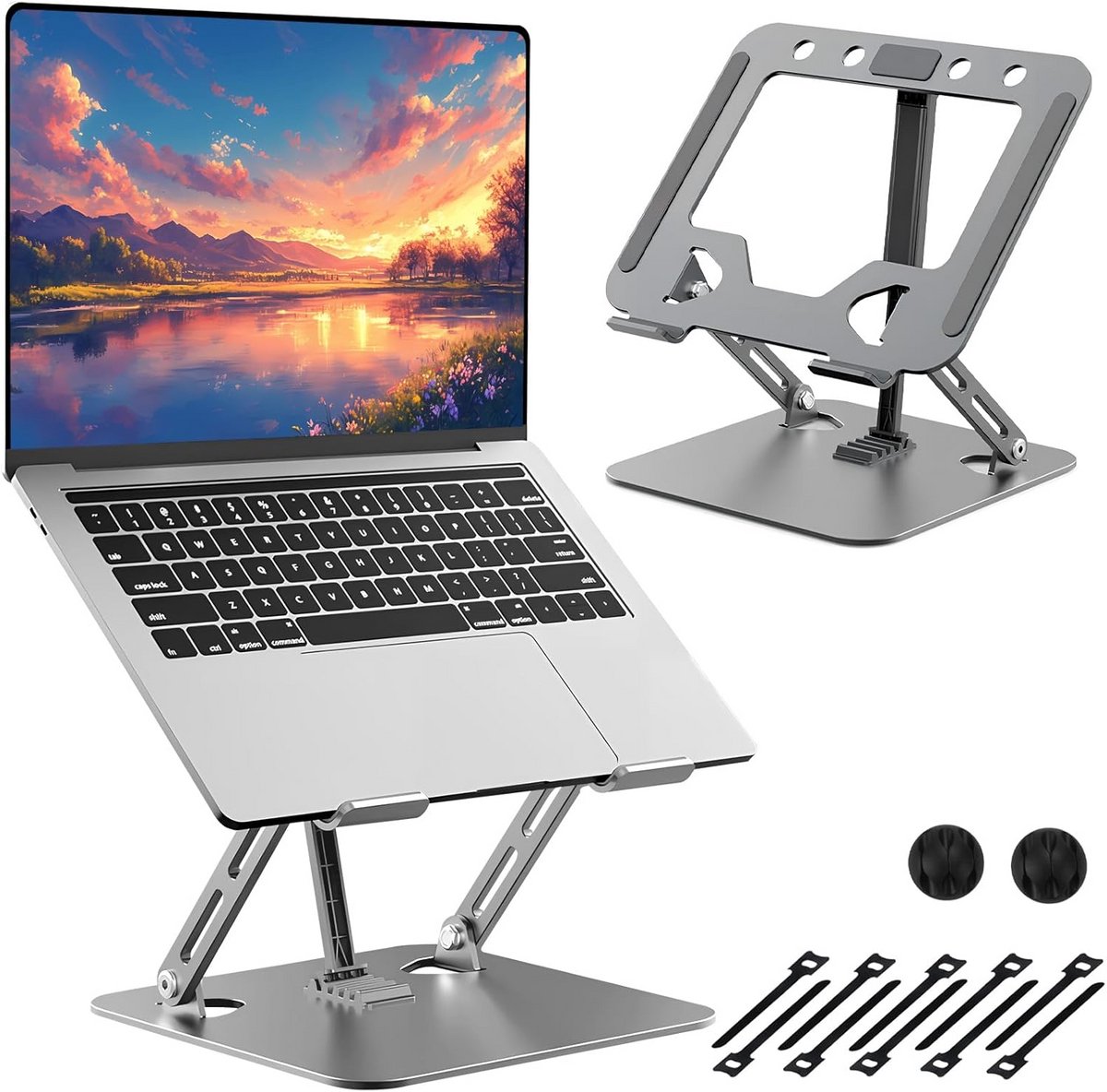 Draagbare Laptopstand - Ergonomisch met 5 Hoogte-instellingen, Antislip, Ventilatie