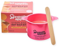 Smooth Appeal - Striploze Wax Gezicht en lichaam - Magnetron - Stripless Hot Wax Kit