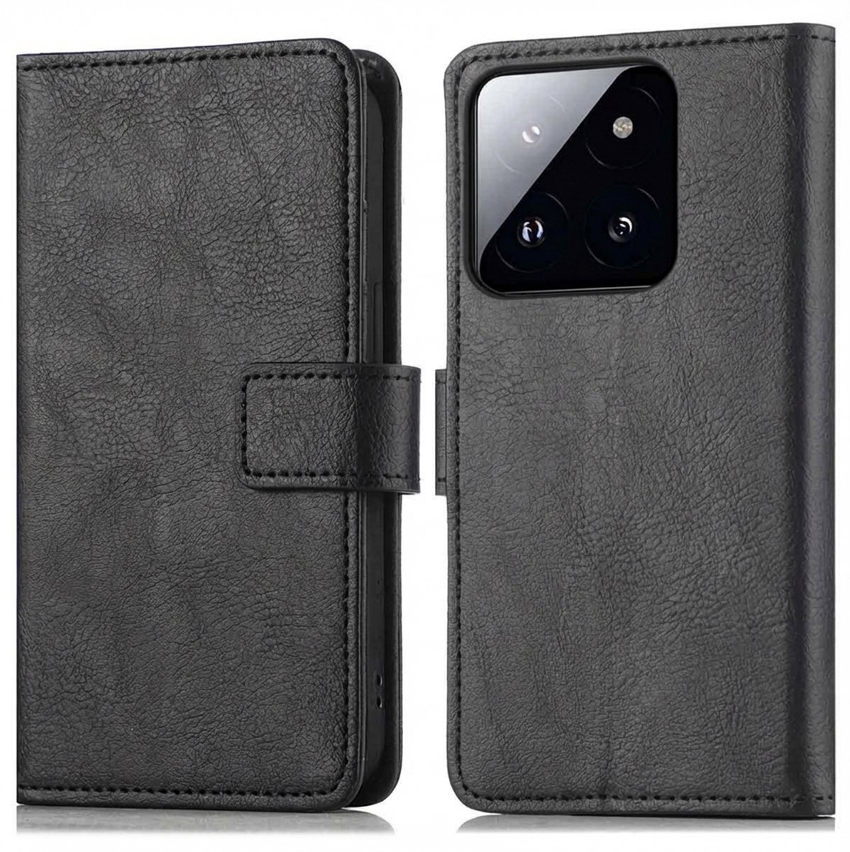 imoshion Hoesje - Geschikt voor Xiaomi 14T Pro - Luxe Bookcase - Zwart