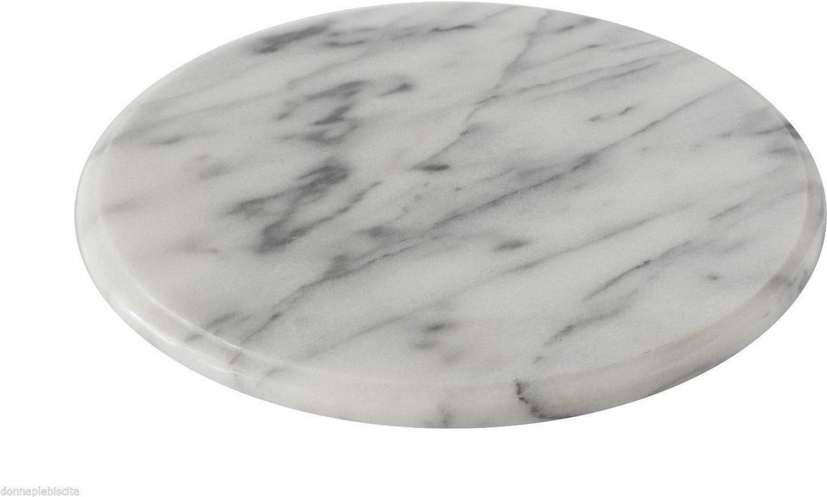 Draaibare Serveerschaal van Italiaans Marmer - Ronde Taartplateau 25 cm