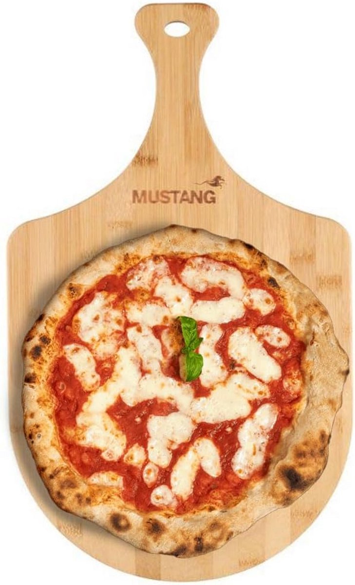 Bamboe Pizza Schep 30x50 cm - Veelzijdige Snijplank met Handgreep