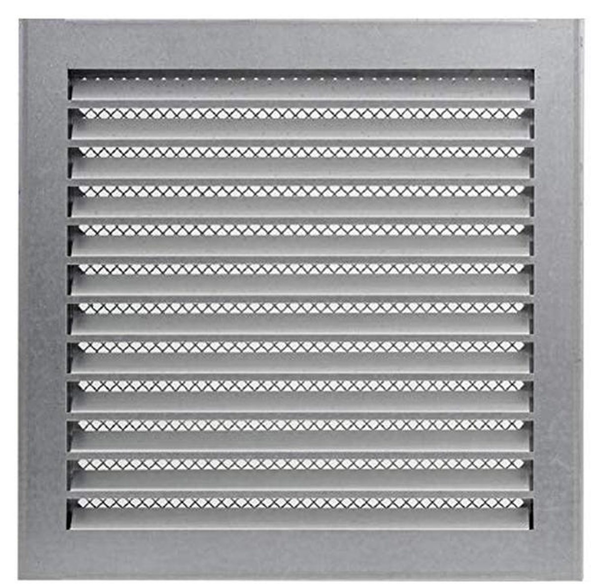 Industrieel Ventilatie Rooster van Gegalvaniseerd Staal met Insectenbescherming - 300x300mm