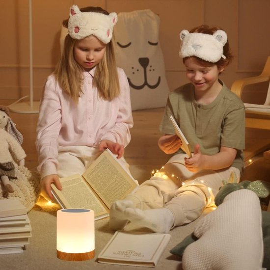 LED-bedlamp, 1 set, bedlamp aanraakbaar met 7 kleurverandering 3 modi USB opladen, camping tafellamp baby-timer -Sfeerverlichting - Bureaulampen - LED-nachtlampjes voor buiten - Kleurrijke nachtlampjes — afbeelding 4
