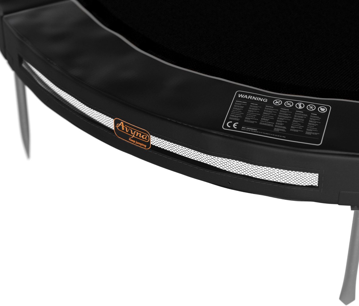 Avyna Trampoline Rand Rond Ø365 cm – Zwart – Geschikt voor InGround Model