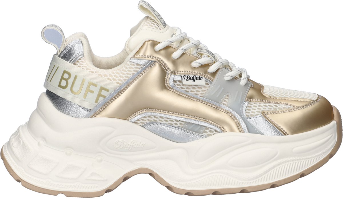 Buffalo Yuno One dames sneaker - Beige multi - Maat 38