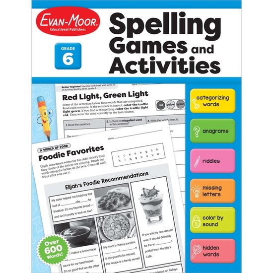 Spelling Games and Activities- Spelling Games and Activities ... - cover