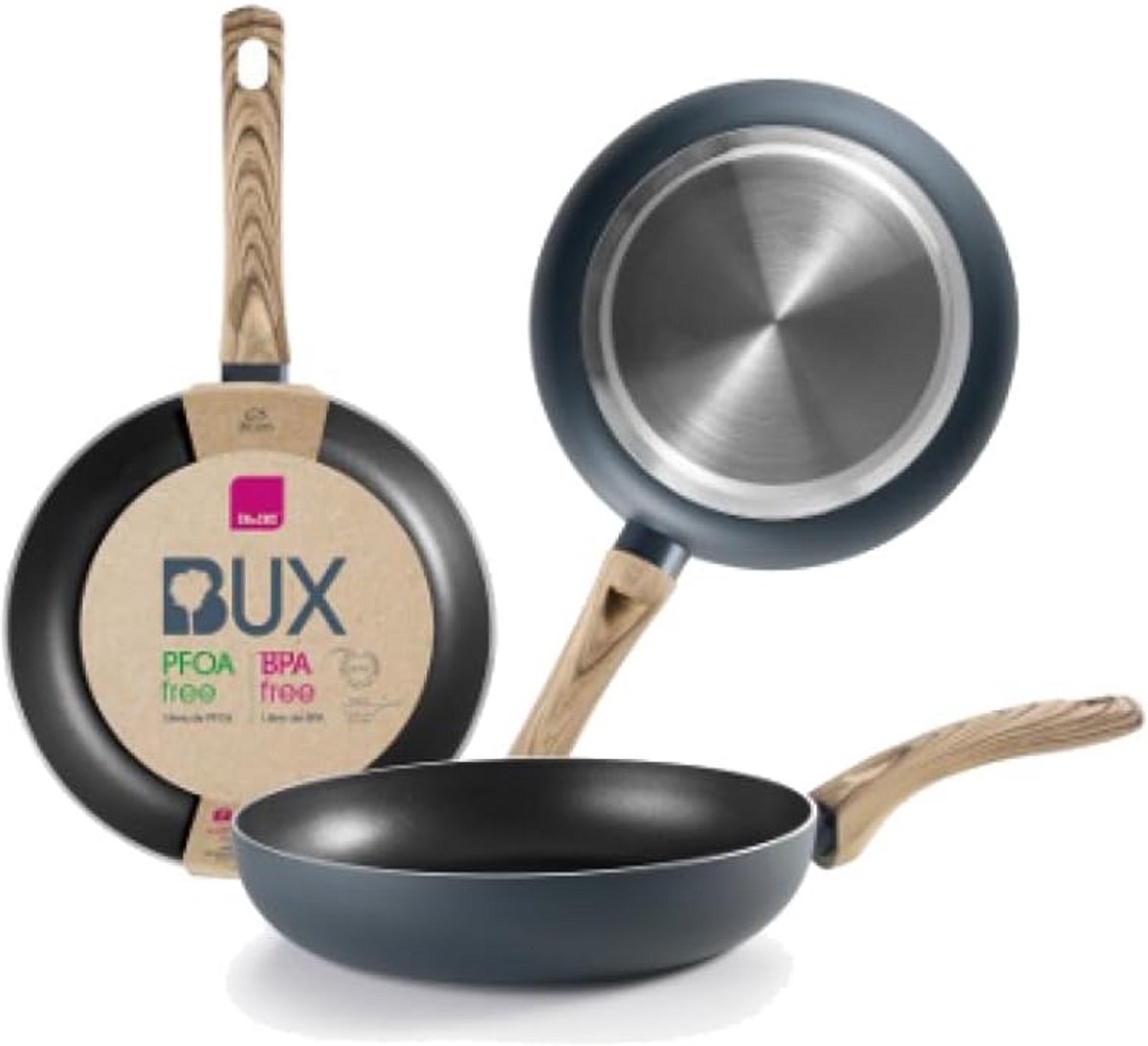 Ibili Friteuse met Mand 16 cm Aluminium Anti-aanbaklaag Afneembare Mand Geschikt voor Inductie