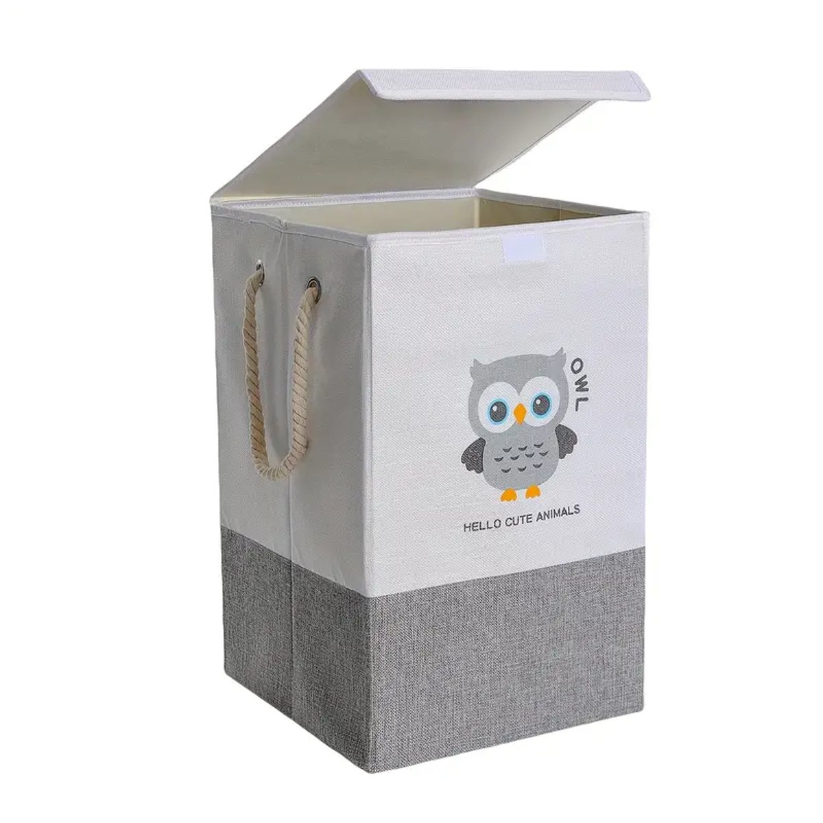Wasmand Kinderkamer - Speelgoedmand Kinderen - Opbergmand Kinderkamer - Opbergmand Met Deksel- Laundry Basket - 45L