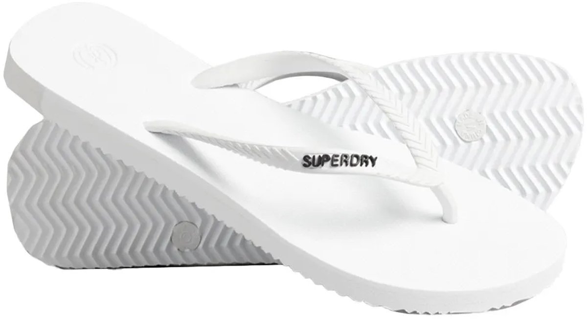 Superdry Vintage Classic Slippers Vrouw Wit