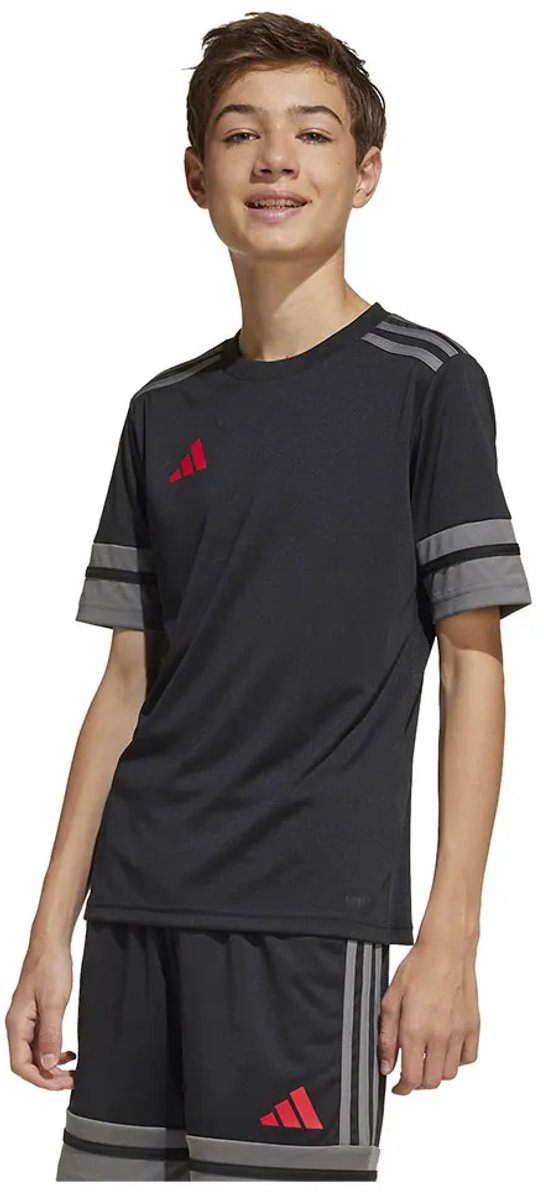 Adidas Squadra 25 T-shirt Met Korte Mouwen Zwart 9-10 Years Jongens,Meisjes