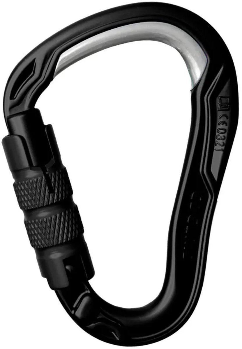 Edelrid Hms Bulletproof Triple Karabijnhaak Zwart