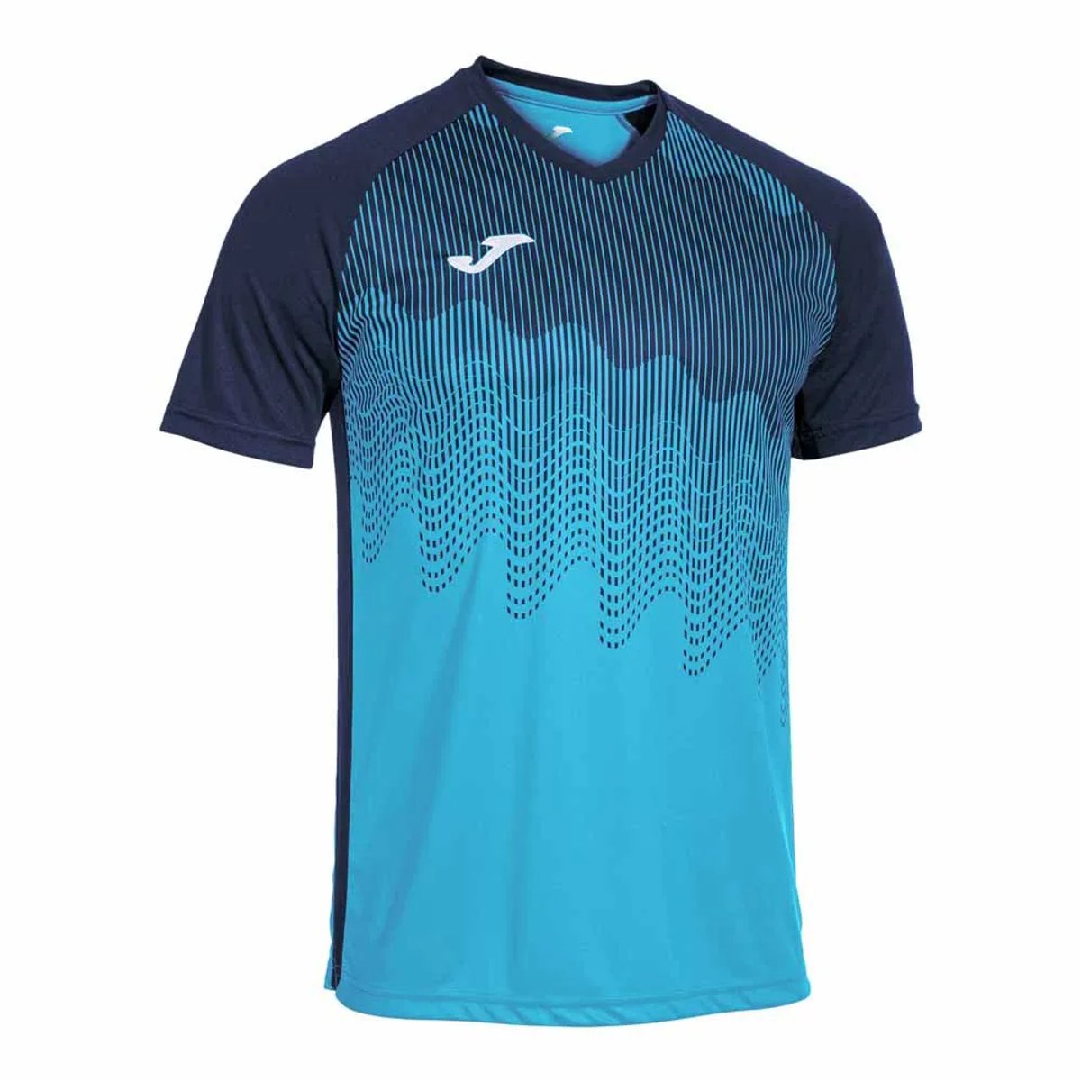 Joma Tiger Vi T-shirt Met Korte Mouwen Blauw XL Man
